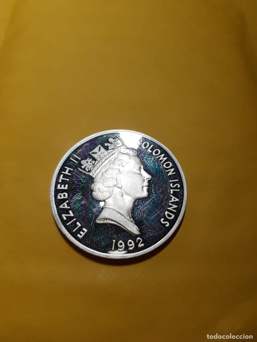 Monedas antiguas de Ocean&iacute;a: ISLAS SALOMON-10 DOLARES-1992-PLATA