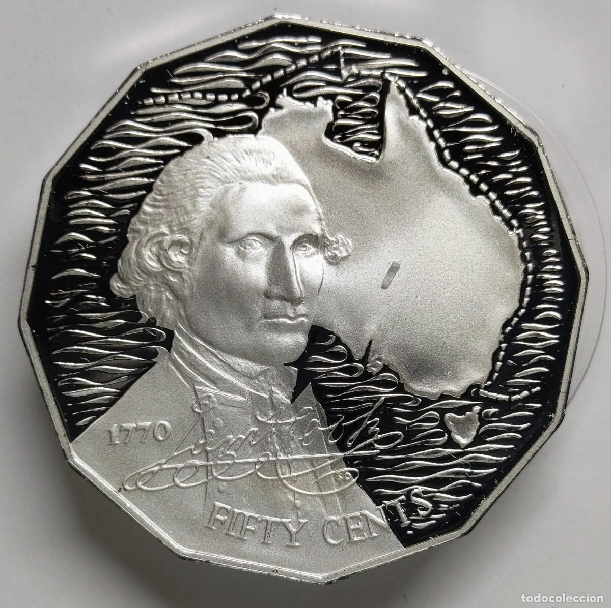Monedas antiguas de Ocean&iacute;a: AUSTRALIA. MAGN&Iacute;FICA SERIE (EDICI&Oacute;N LIMITADA) DE 50 CENTS EN PLATA: &ldquo;MASTERPIECES IN SILVER&rdquo;. 1989