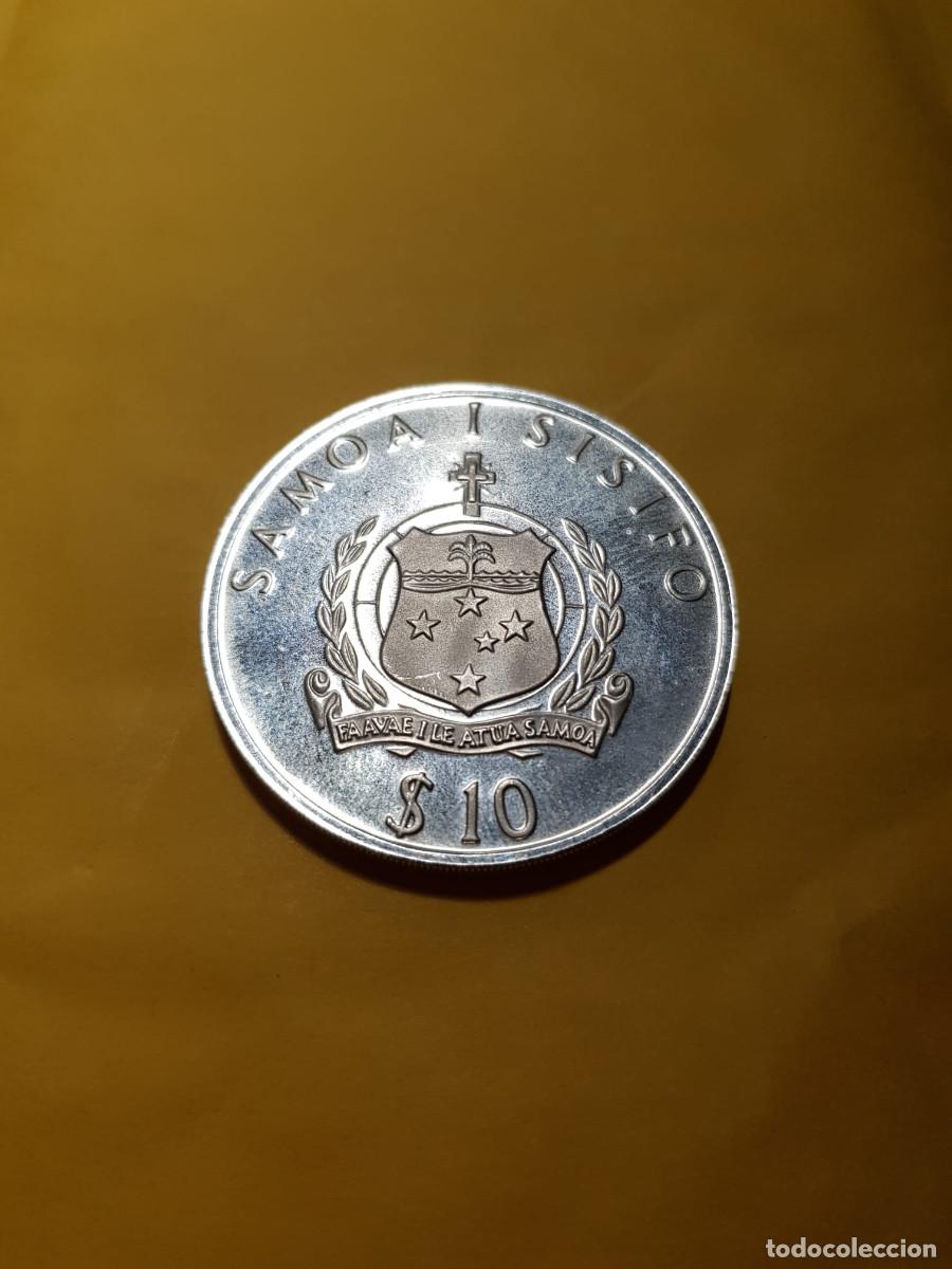 Monedas antiguas de Ocean&iacute;a: SAMOA I SISIFO- 10 DOLARES-1991-PLATA