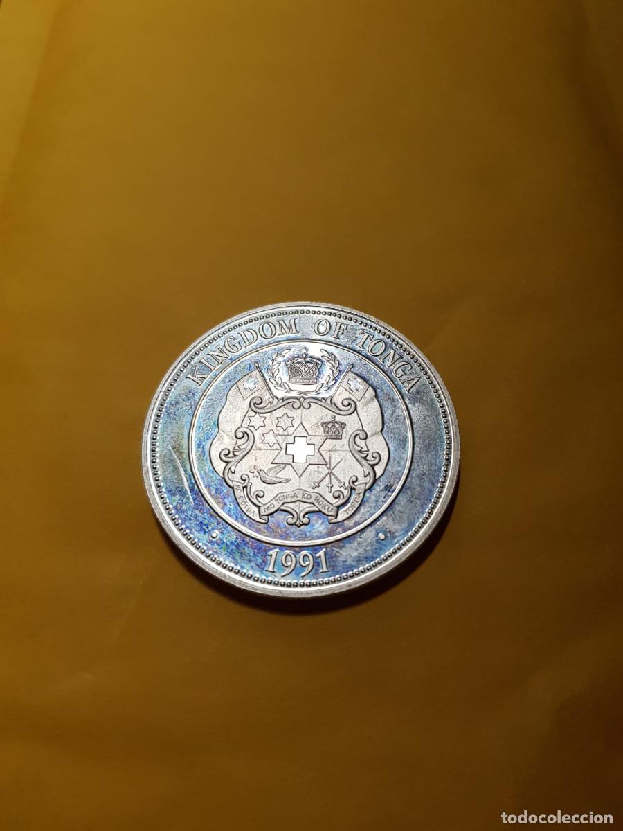 Monedas antiguas de Ocean&iacute;a: TONGA- 1 PAANCA-1991-PLATA