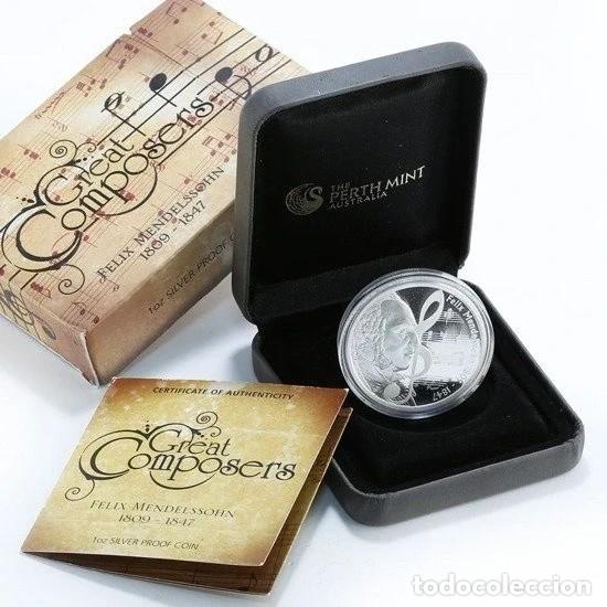 Monedas antiguas de Ocean&iacute;a: 1 Dolar Tuvalu 2009. Onza de Plata.