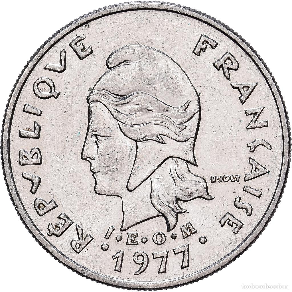 Monedas antiguas de Ocean&iacute;a: [#1513394] Nueva Caledonia, 10 Francs, 1977, Pessac, I.E.O.M., N&iacute;quel, EBC, KM:11