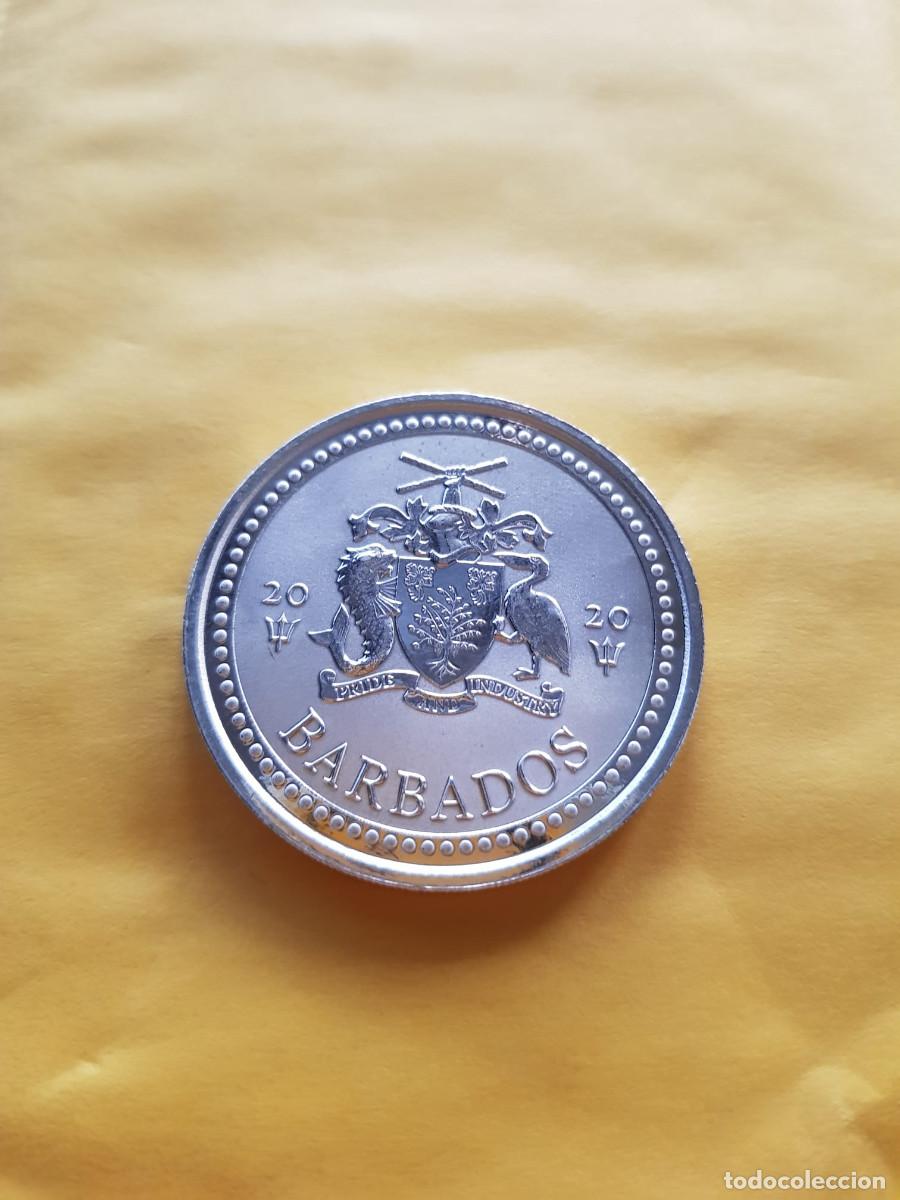 Monedas antiguas de Ocean&iacute;a: BARBADOS-1 DOLAR-2020- PLATA 999-1 ONZA