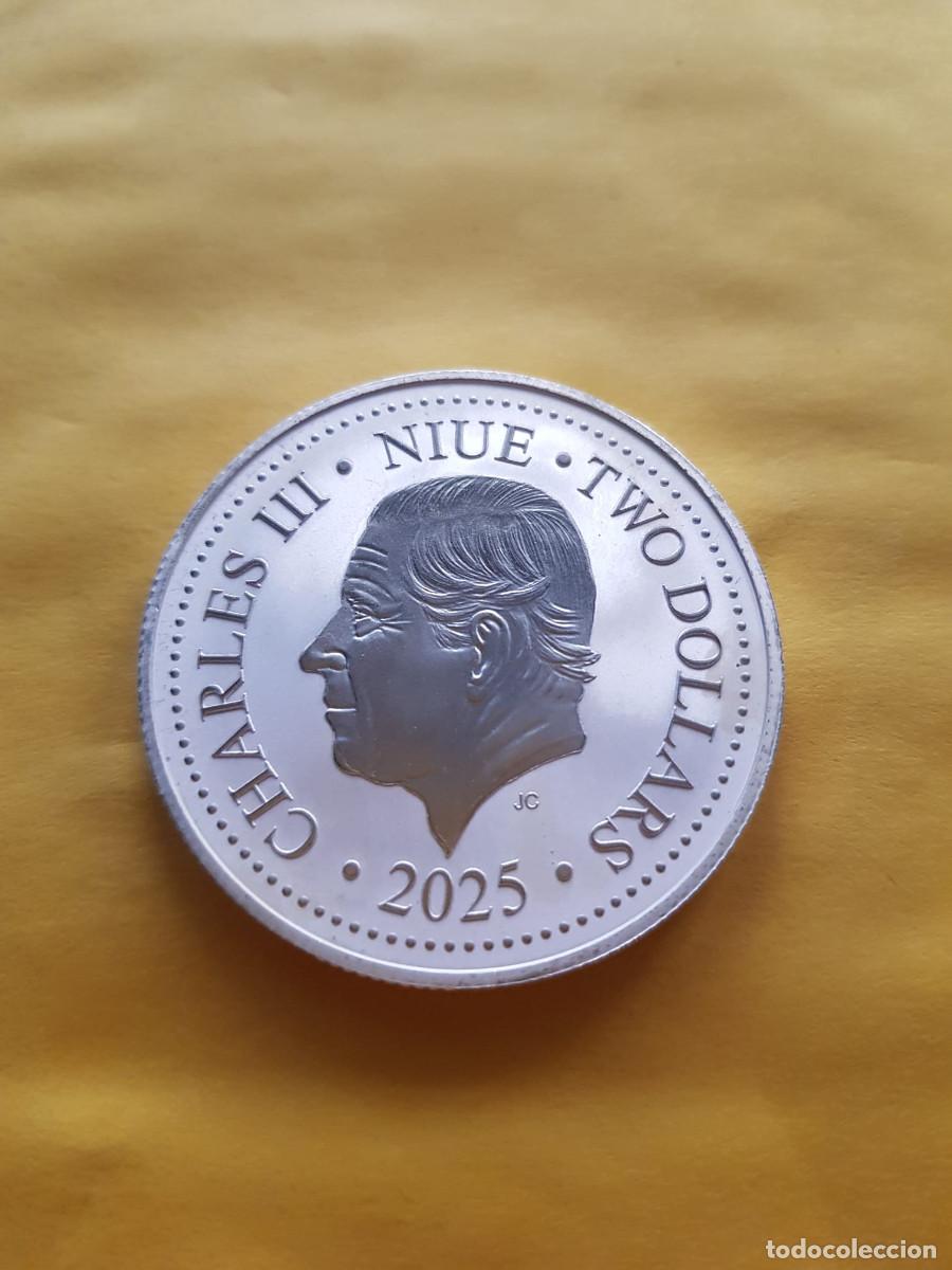 Monedas antiguas de Ocean&iacute;a: NIUE-2 DOLARES-2025-PLATA 999-1 ONZA