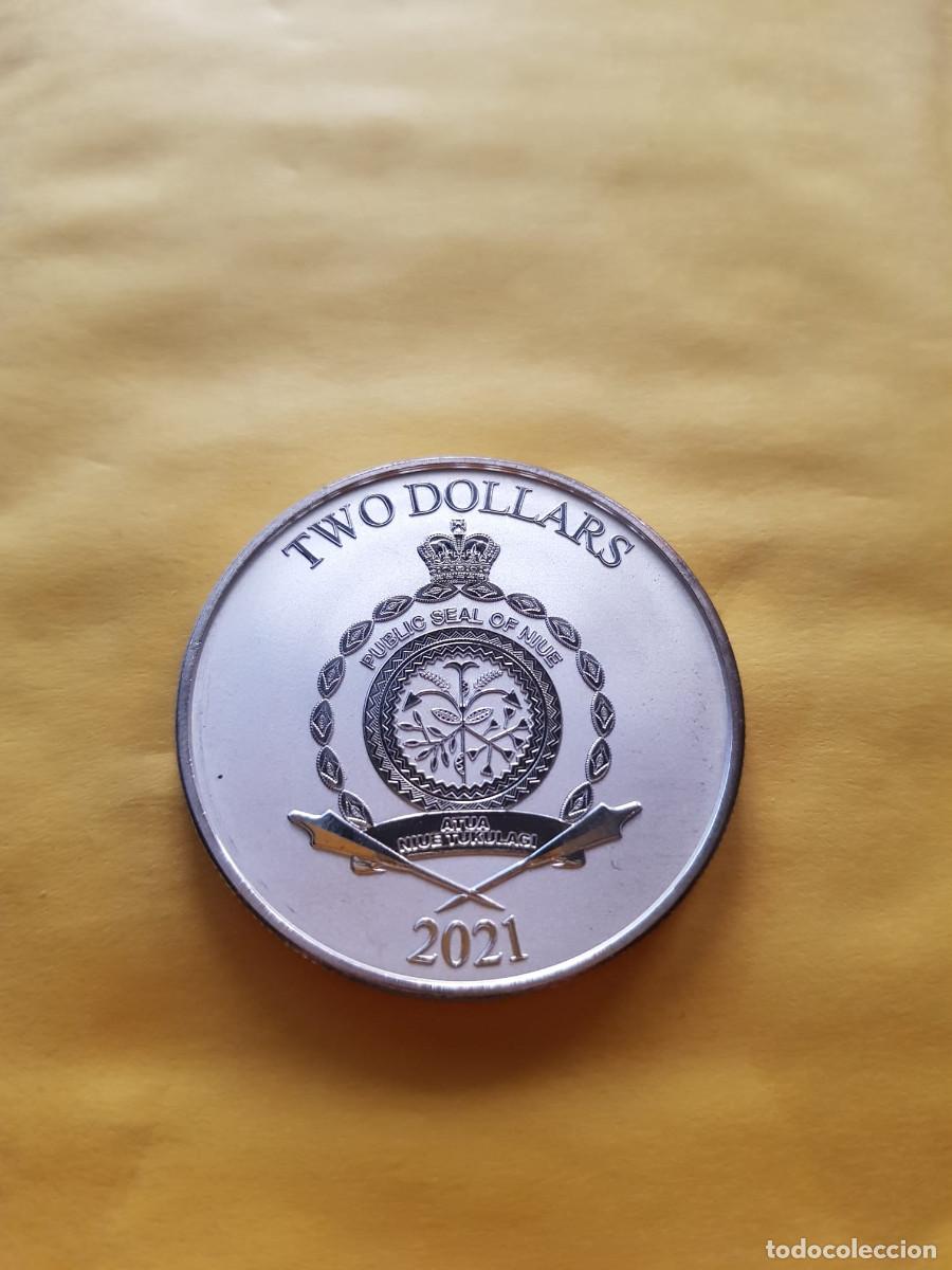 Monedas antiguas de Ocean&iacute;a: NIUE-2 DOLARES-2021-PLATA 999-1 ONZA