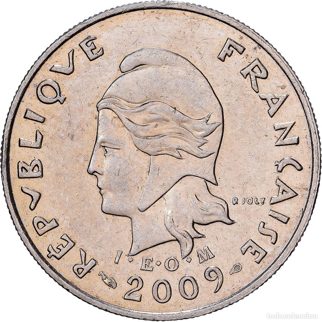 Monedas antiguas de Ocean&iacute;a: [#1513435] Nueva Caledonia, 10 Francs, 2009, Paris, N&iacute;quel, MBC+, KM:11