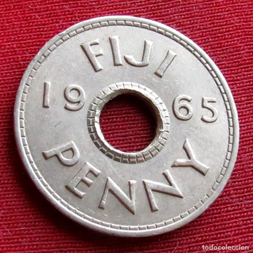 Monedas antiguas de Ocean&iacute;a: Fiji 1 penny 1965 FIYI