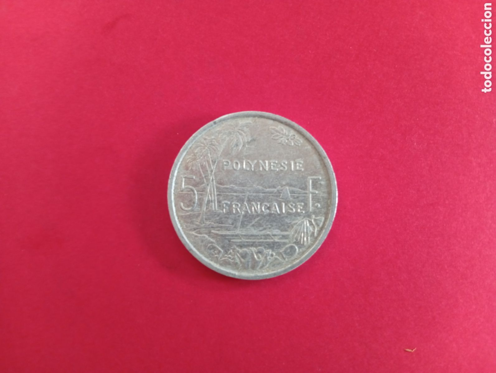 Monedas antiguas de Ocean&iacute;a: 5 francos de Polinesia francesa 1991