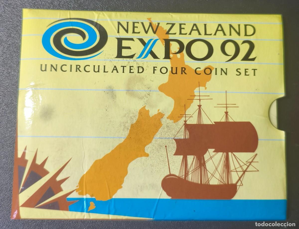 Monedas antiguas de Ocean&iacute;a: Nueva Zelanda Cartera Expo 1992 (SC)