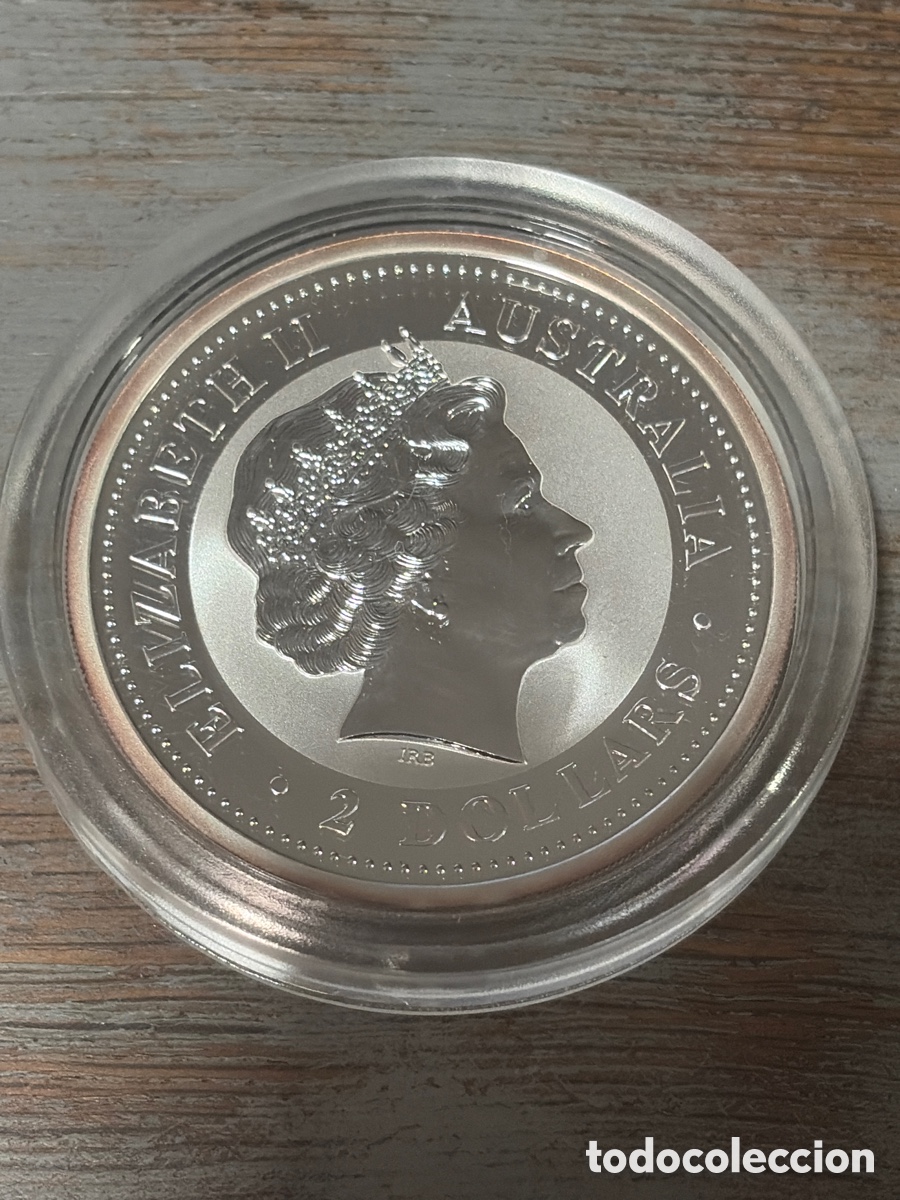 Monedas antiguas de Ocean&iacute;a: 2 DOLLARS DE AUSTRALIA ELISHABET II 2 ONZAS DE PLATA 0,999 PROOF