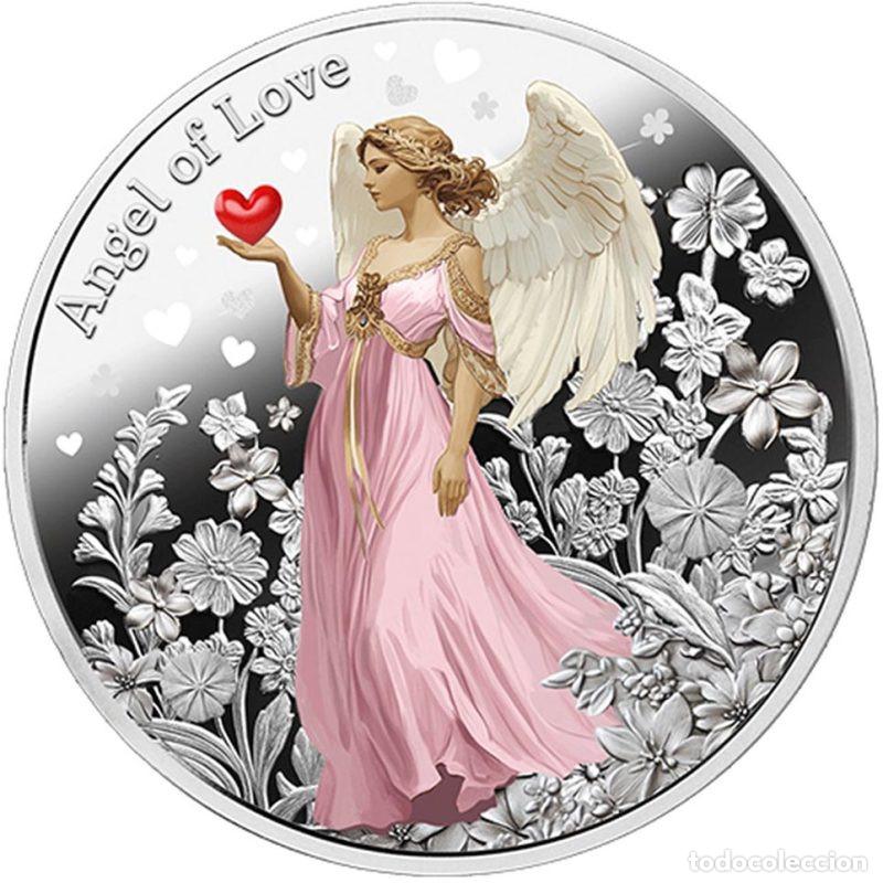 Monedas antiguas de Ocean&iacute;a: NIUE ISLAND MONEDA 1$ DE PLATA 2026 ANGEL DEL AMOR LOVE
