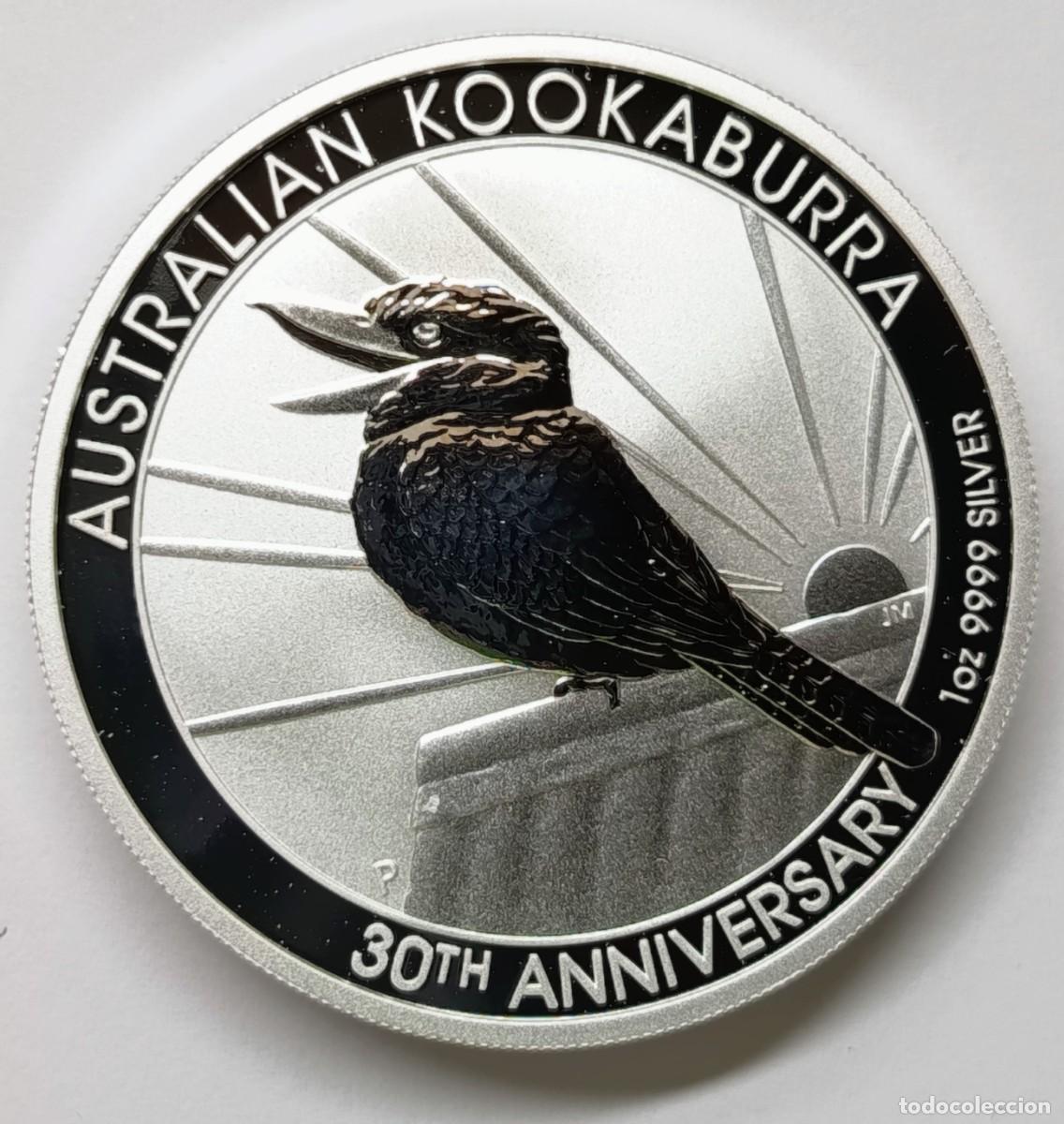 Monedas antiguas de Ocean&iacute;a: AUSTRALIA. MONEDA DE PLATA (0,999) DE LA SERIE KOOKABURRA 2020. 30 ANIVERSARIO