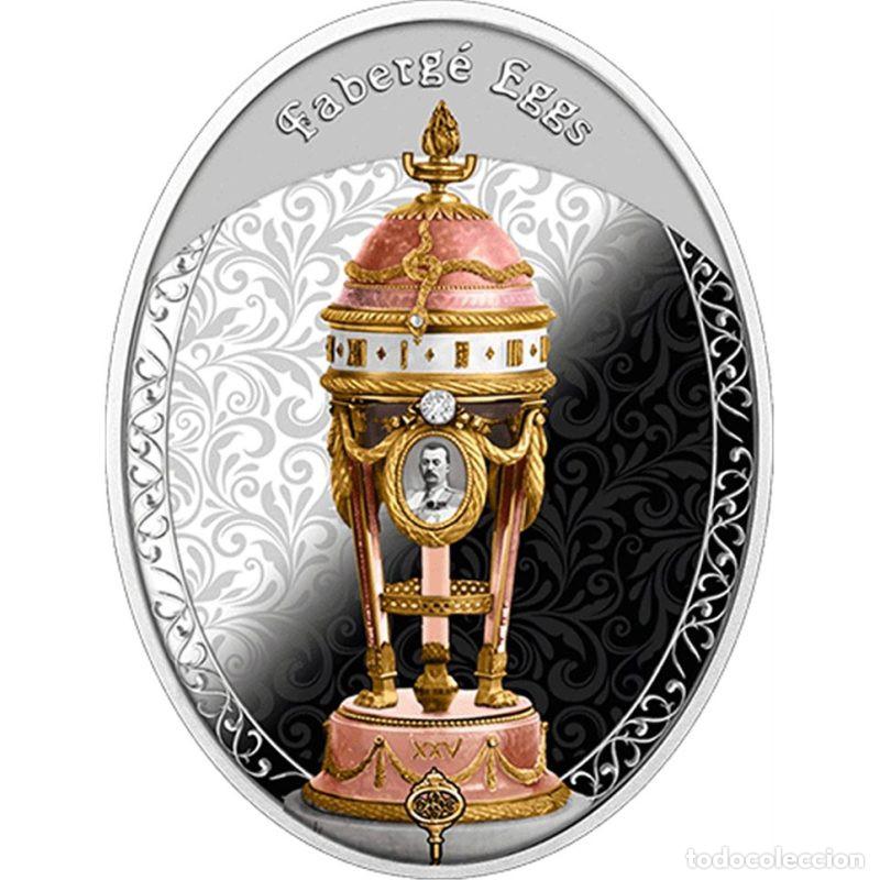 Monedas antiguas de Ocean&iacute;a: NIUE ISLAND DOLAR PLATA SILVER DOLLAR 2025 HUEVO FABERG&Eacute;. YUSUPOV EGG