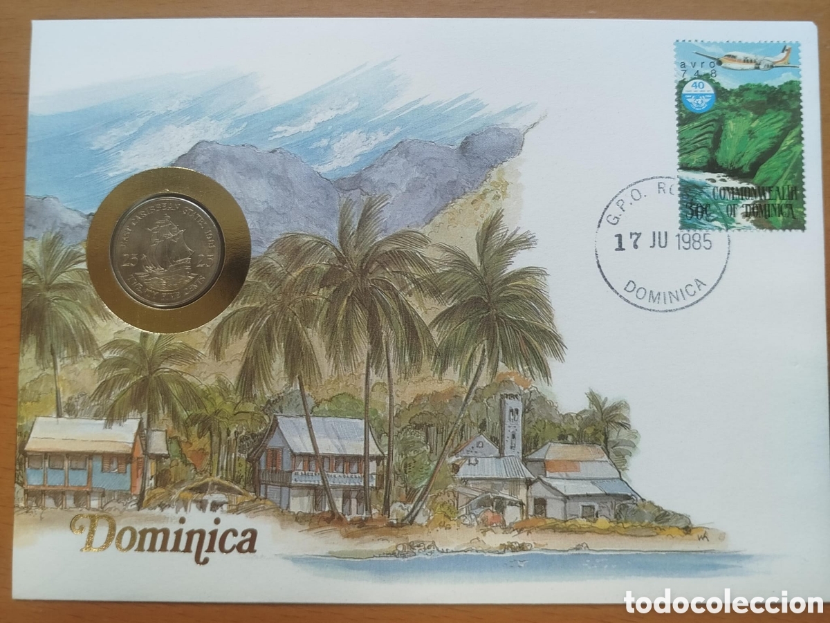 Monedas antiguas de Ocean&iacute;a: Moneda 25 Centavos Estados Del Caribe Oriental 1981
