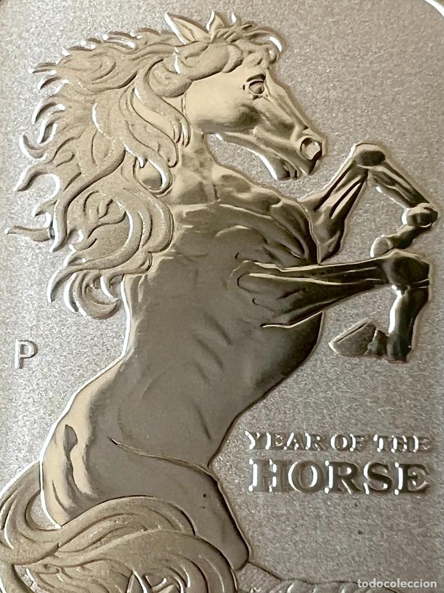 Old Coins of Oceania: AUSTRALIA LINGOTE ONZA DE PLATA 2026 A&Ntilde;O LUNAR CHINO - CABALLO