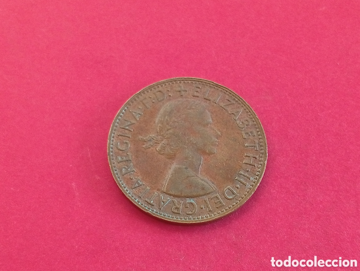 Monedas antiguas de Ocean&iacute;a: 1 penique de Australia 1964 - Foto 2
