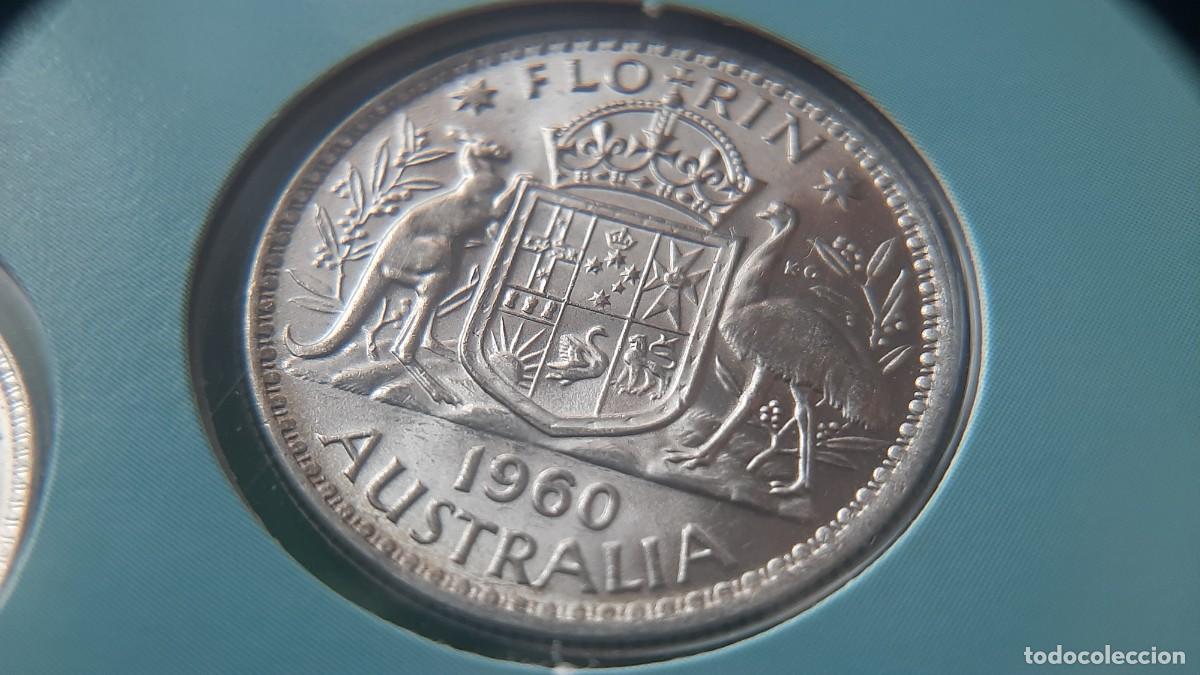 Monedas antiguas de Ocean&iacute;a: (AUSTRALIA) SET DE MONEDAS(DE PLATA HAY 4 MONEDAS)