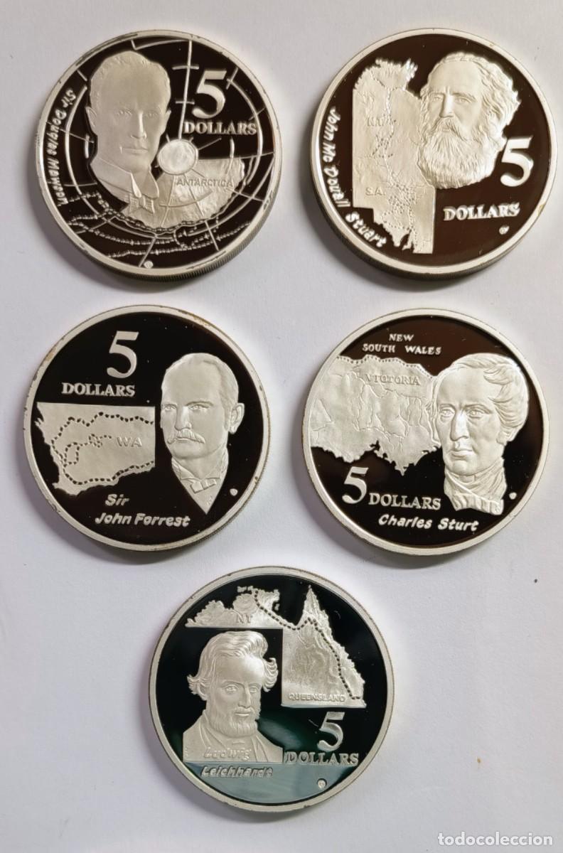 Monedas antiguas de Ocean&iacute;a: AUSTRALIA. MAGN&Iacute;FICA SERIE DE 5 MONEDAS DE PLATA PROOF. 1994 RARAS!!!