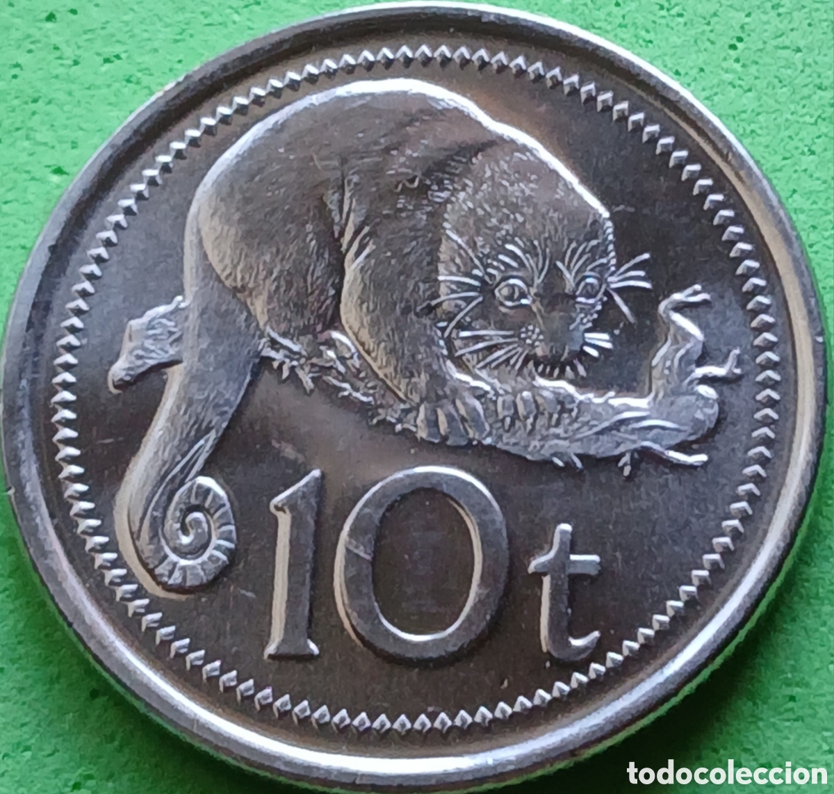 Monedas antiguas de Ocean&iacute;a: Papua Nueva Guinea 10 toea 2005 km#4a