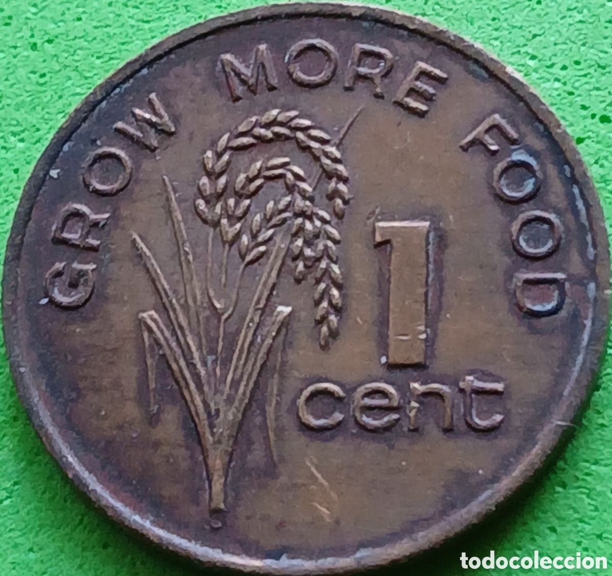 Monedas antiguas de Ocean&iacute;a: Fiji 1 cent 1977 km#39 FAO