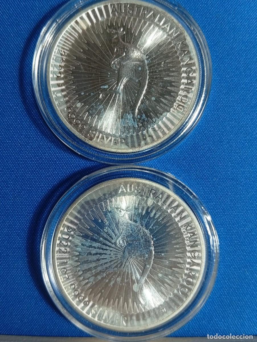 Monedas antiguas de Ocean&iacute;a: 2 onzas de plata 999 Canguro ( Australia )