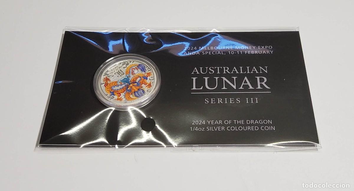 Monedas antiguas de Ocean&iacute;a: MONEDA DE PLATA Y ESMALTES.25 CENTAVOS AUSTRALIA 2022.PROOF.PLATA PURA DE LEY 999