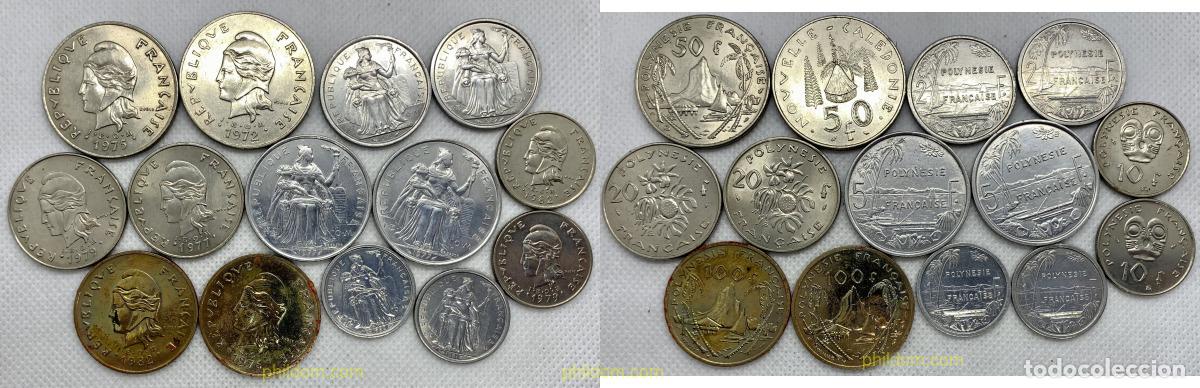 Monedas antiguas de Ocean&iacute;a: 2751 POLINESIA FRANCESA 2022 LOT 14 MONEDES POLYNESIE FRAN&Ccedil;AISE