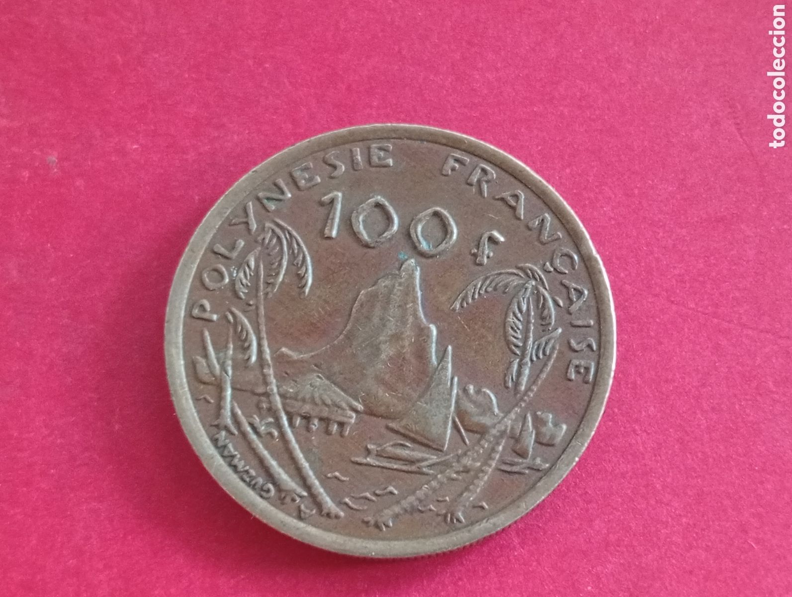 Monedas antiguas de Ocean&iacute;a: 100 francos Polinesia francesa 2003