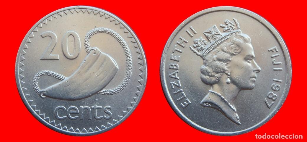 Monedas antiguas de Ocean&iacute;a: 20 CENTAVOS 1987 ISLAS FIJI FIYI-151366
