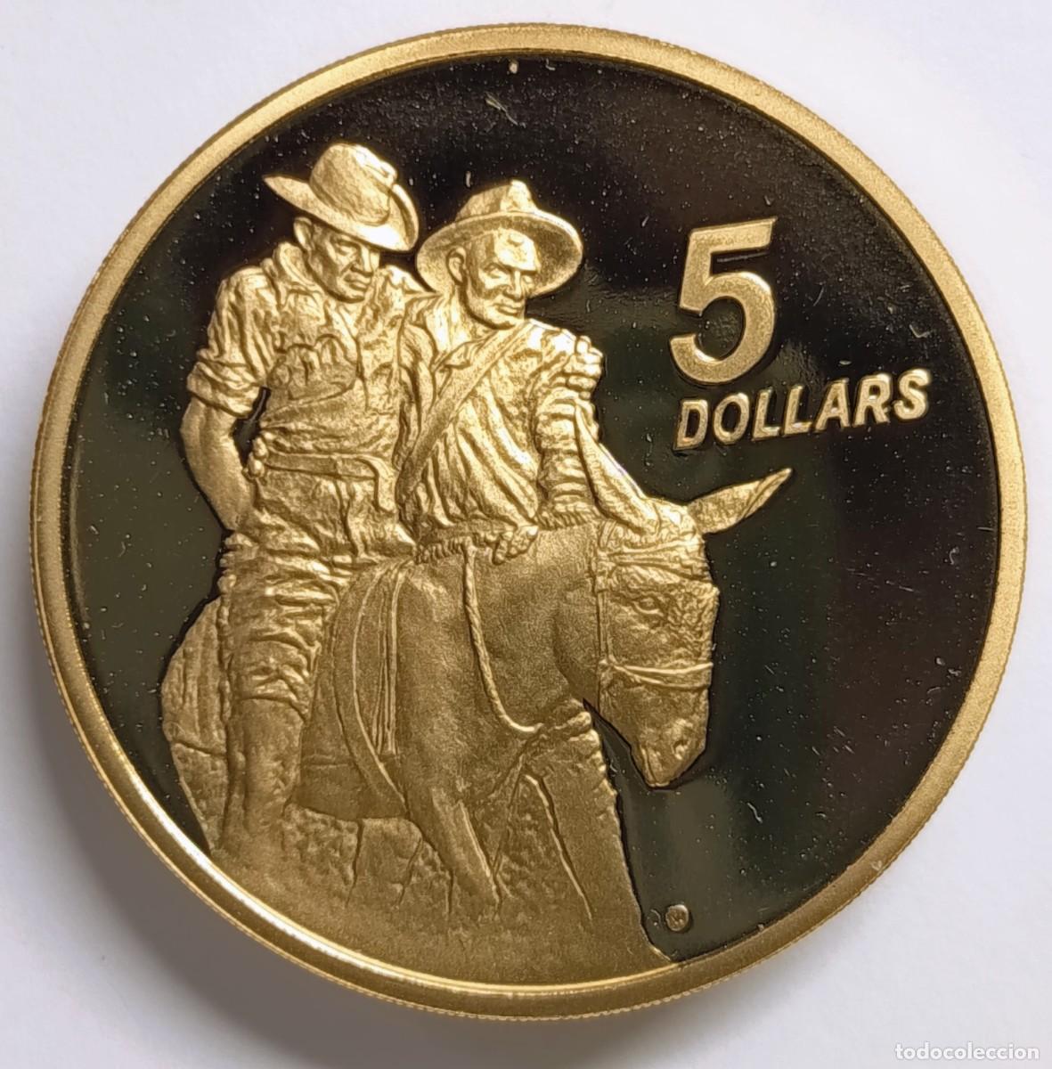 Monedas antiguas de Ocean&iacute;a: AUSTRALIA. MUY INTERESANTE CONJUNTO DE 10 MONEDAS DE 5 D&Oacute;LARES (1). RARAS O MUY RARAS