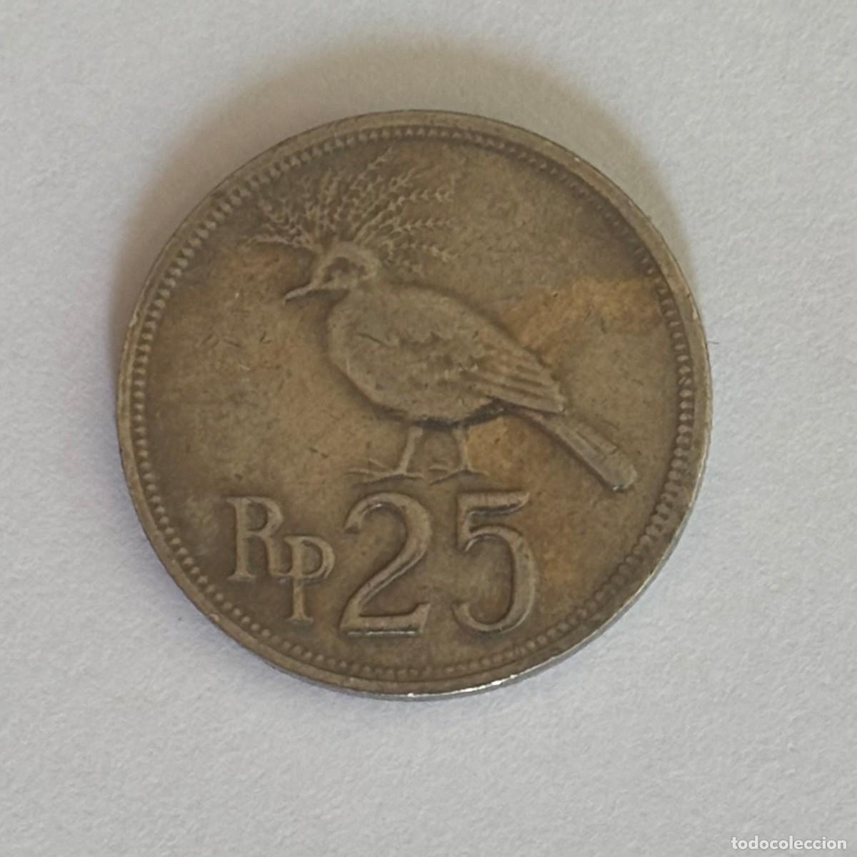Monedas antiguas de Ocean&iacute;a: MONEDA DE INDONESIA DE 25 RUPIAS 1971 (FOTO)