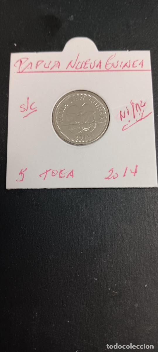 Monedas antiguas de Ocean&iacute;a: PAPUA NUEVA GUINEA 5 TOEA 2014 S/C KM=3a (CUPRONIQUEL)