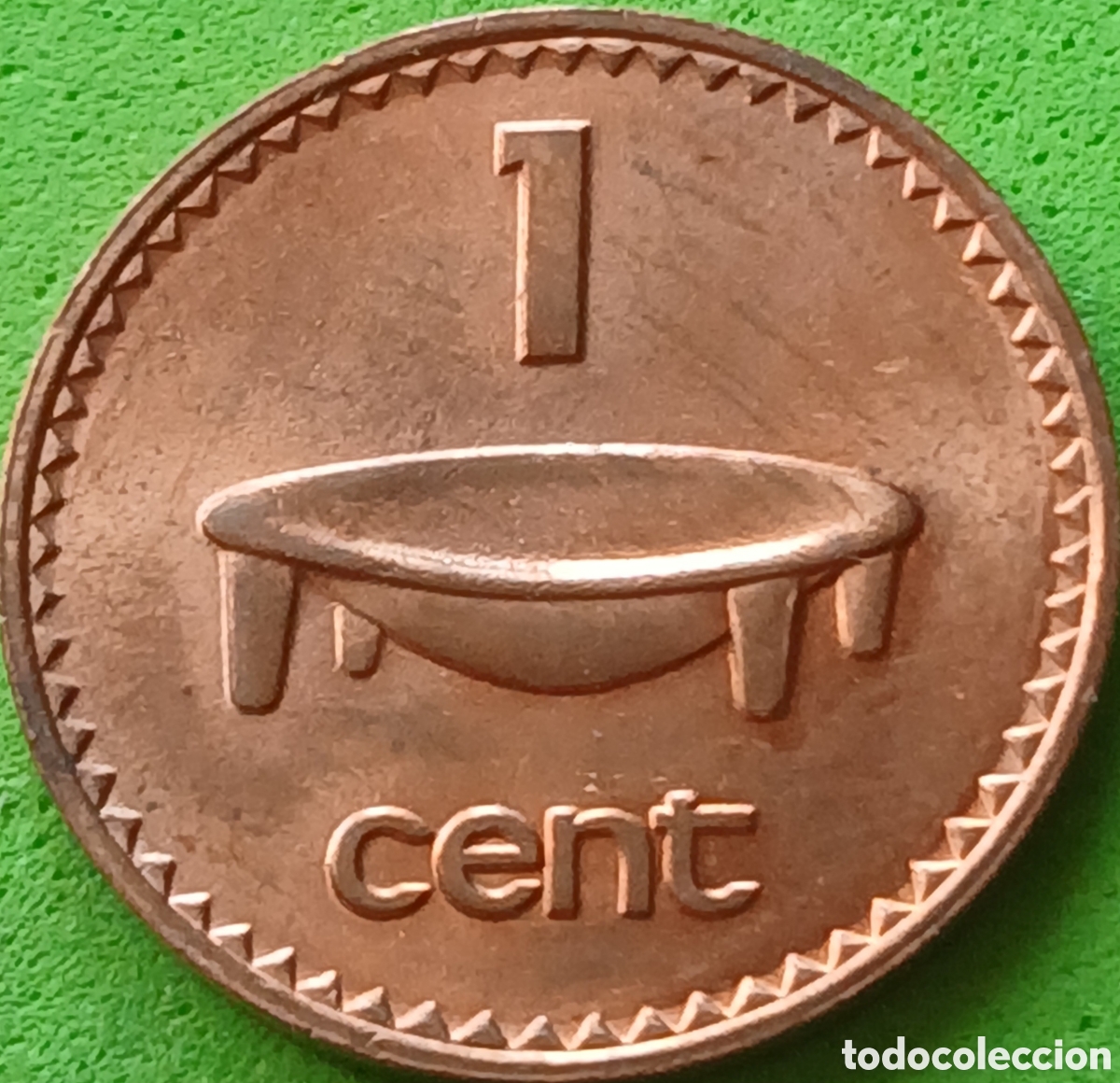 Monedas antiguas de Ocean&iacute;a: Fiji 1 cent 1986 km#49 poco com&uacute;n