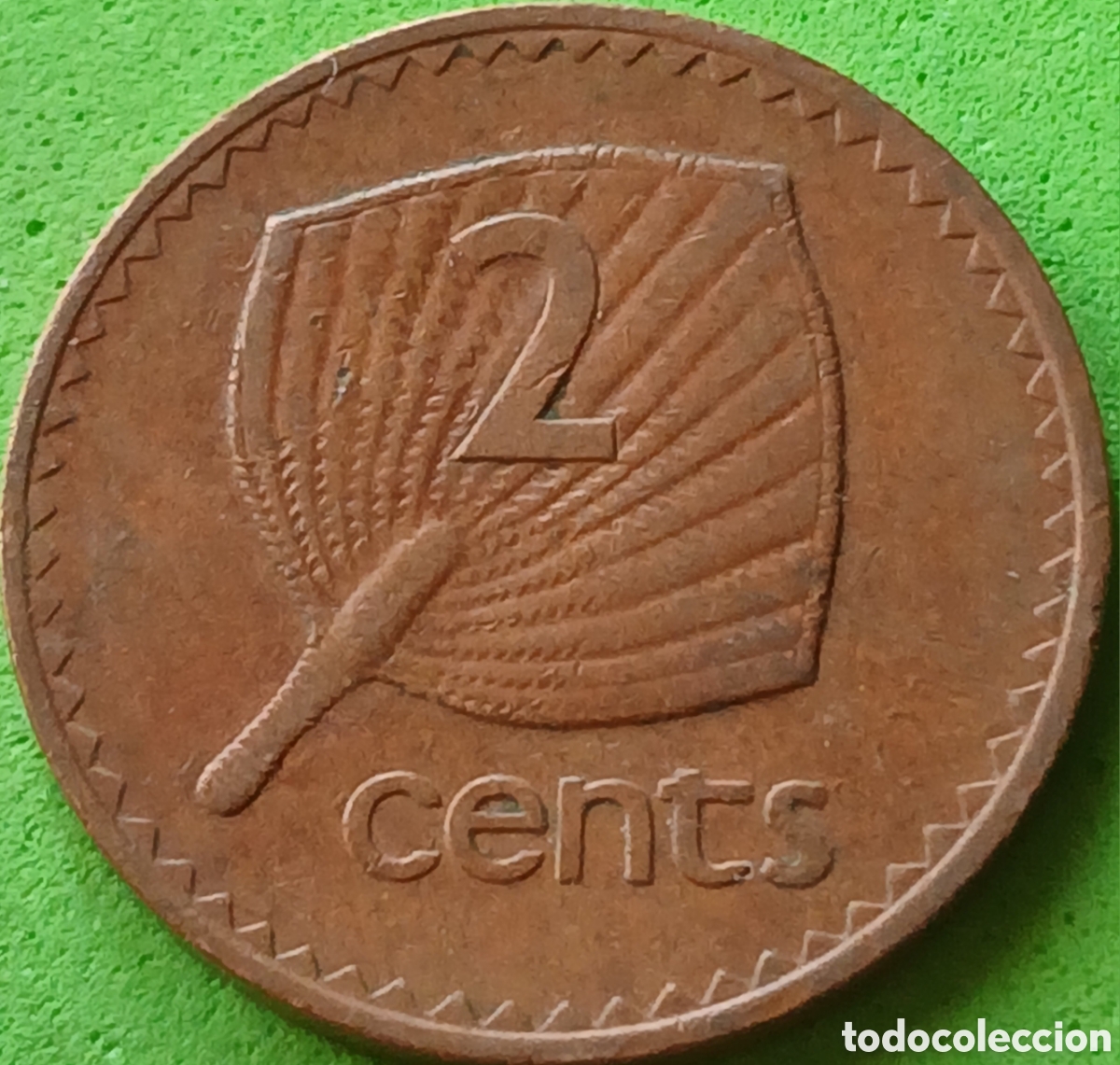 Monedas antiguas de Ocean&iacute;a: Fiji 2 cents 1969 km#28