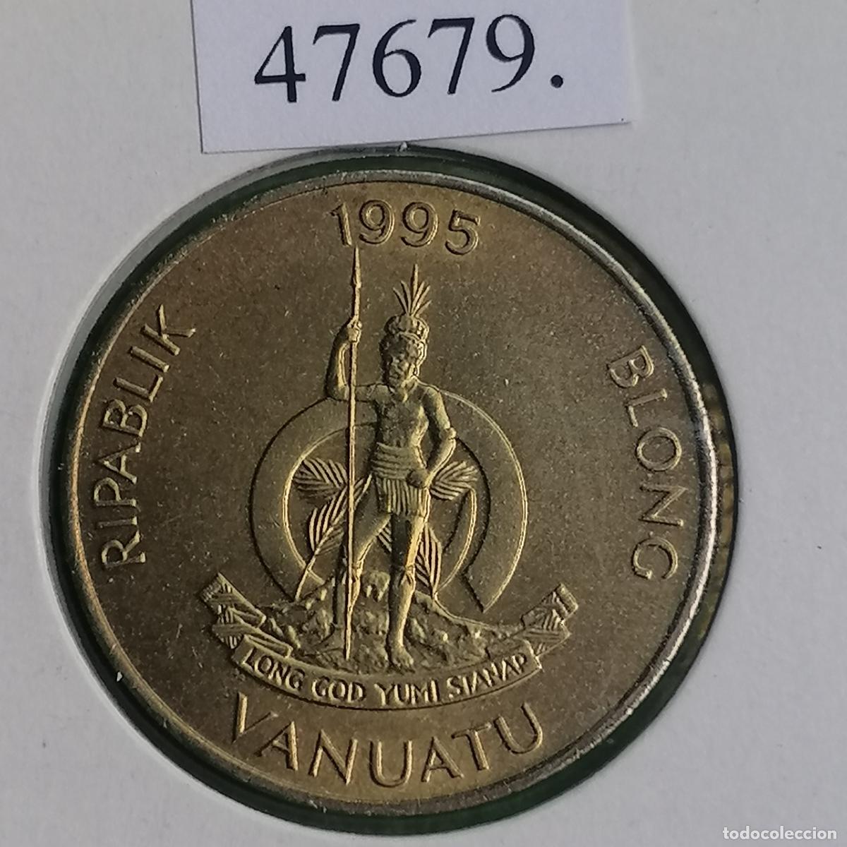 Monedas antiguas de Ocean&iacute;a: Vanuatu, 5 vatu 1995 - Foto 2