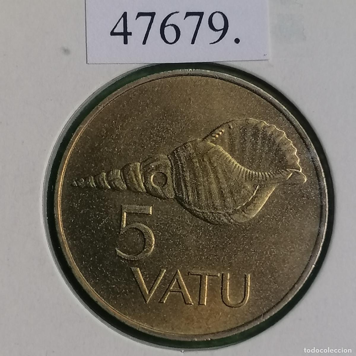 Monedas antiguas de Ocean&iacute;a: Vanuatu, 5 vatu 1995