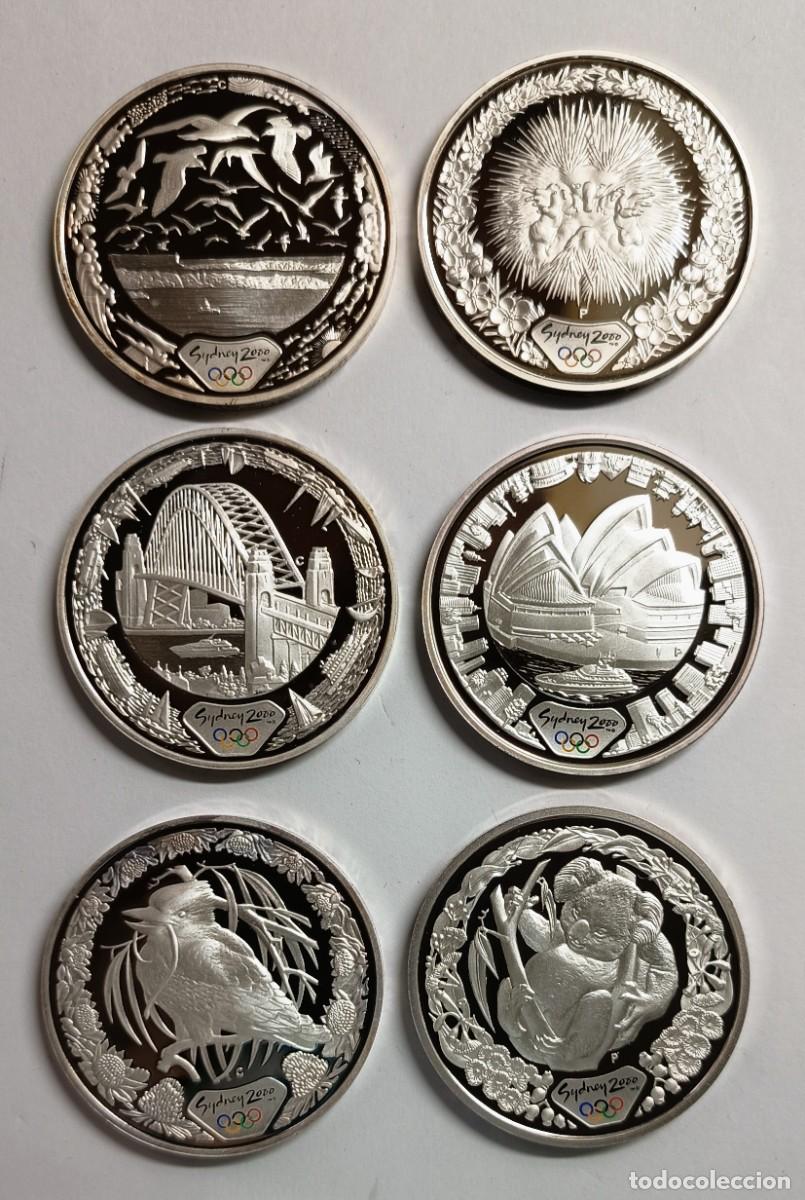 Monedas antiguas de Ocean&iacute;a: AUSTRALIA. PRECIOSA &Uacute;LTIMA ENTREGA DE LA SERIE OLIMPIADAS DE SIDNEY 2000. 6 MONEDAS DE PLATA PROOF