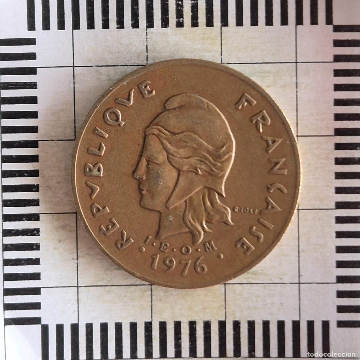 Monedas antiguas de Ocean&iacute;a: 100 FRANCOS, POLINESIA FRANCESA. 1976. (KM#14).