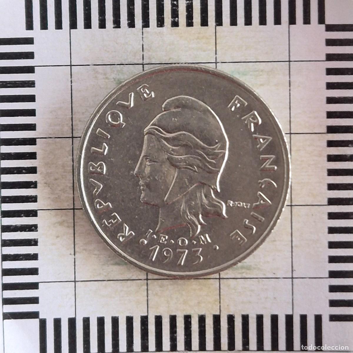 Monedas antiguas de Ocean&iacute;a: 20 FRANCOS, POLINESIA FRANCESA. 1973. (KM#9).