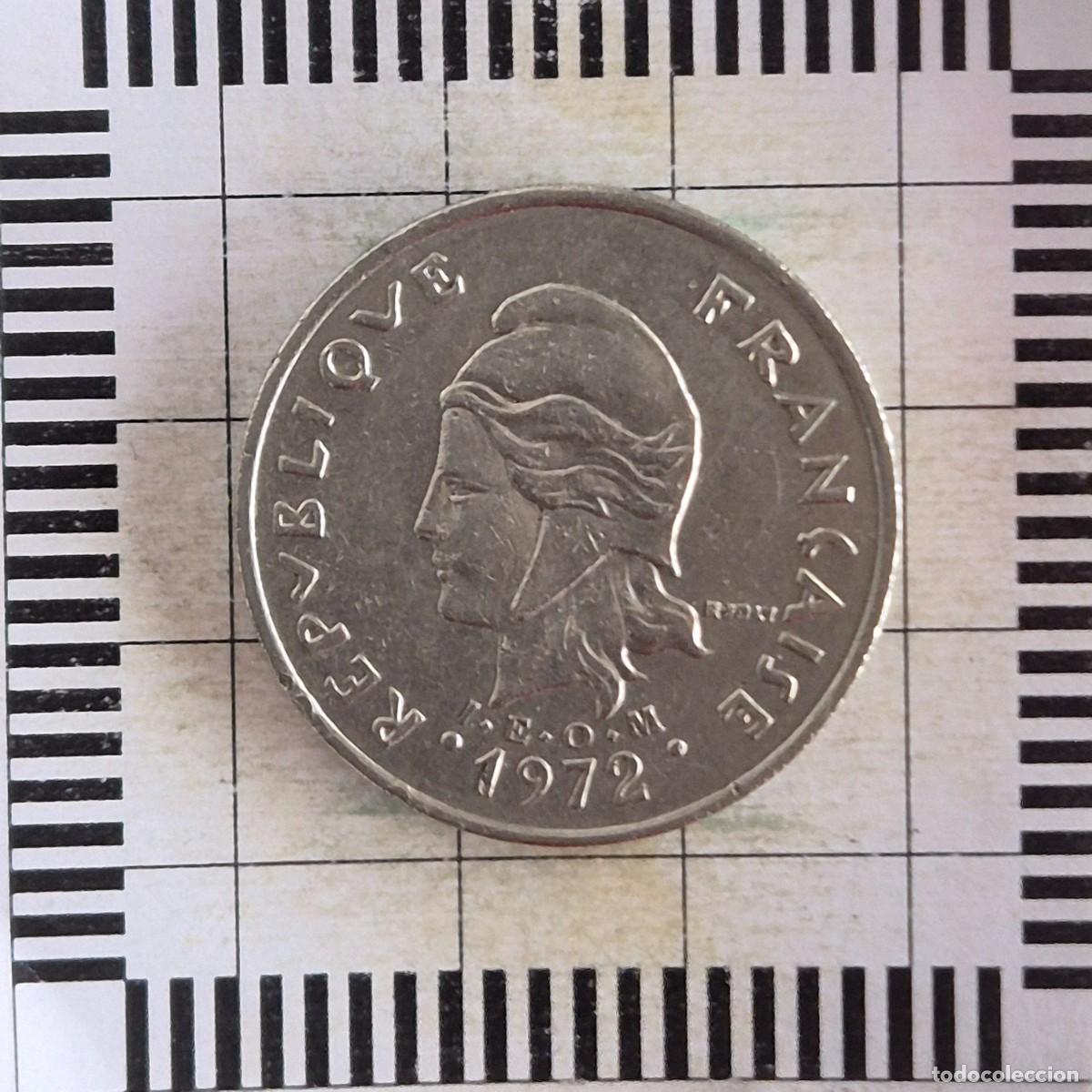 Monedas antiguas de Ocean&iacute;a: 20 FRANCOS, POLINESIA FRANCESA. 1972. (KM#9).