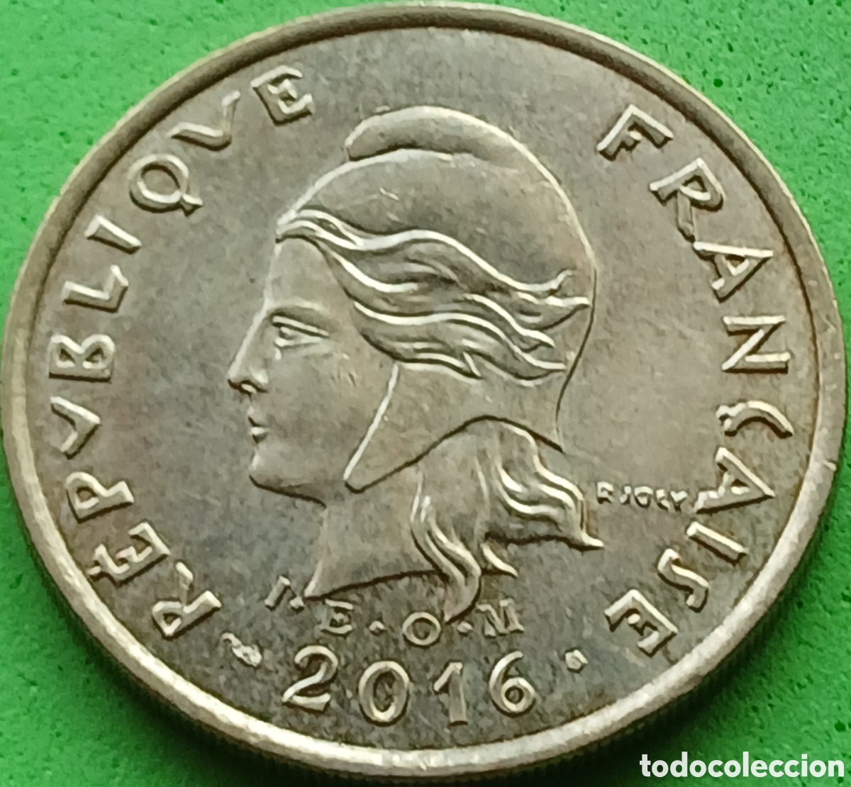 Monedas antiguas de Ocean&iacute;a: Nueva Caledonia 100 francos 2016 km#15a RARA! (R)