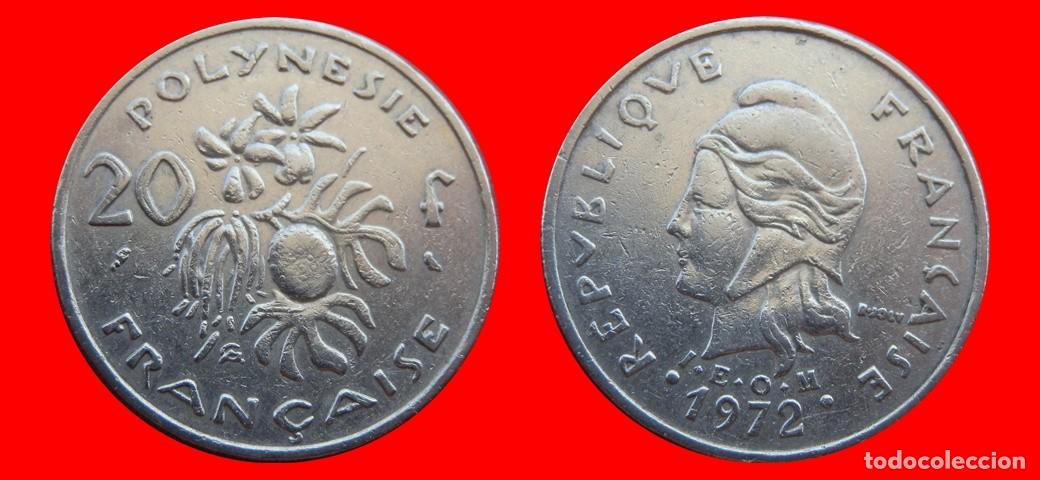 Monedas antiguas de Ocean&iacute;a: 20 FRANCOS 1972 POLINESIA-151549