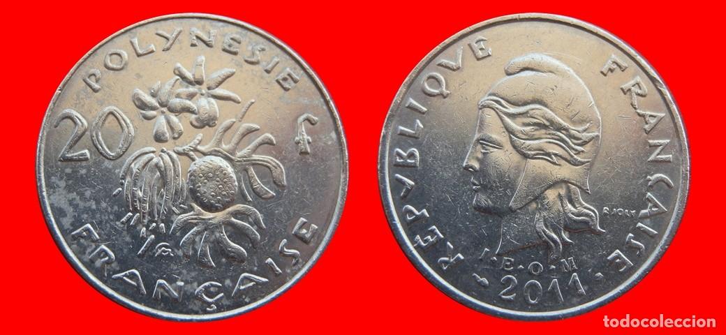 Monedas antiguas de Ocean&iacute;a: 20 FRANCOS 2011 POLINESIA-151552