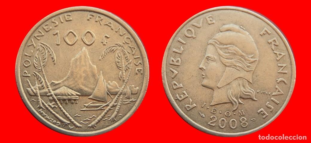 Monedas antiguas de Ocean&iacute;a: 100 FRANCOS 2008 POLINESIA-151558