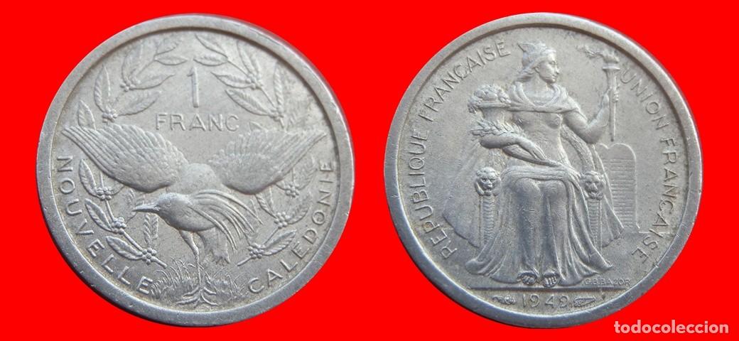 Monedas antiguas de Ocean&iacute;a: 1 FRANCO 1949 NUEVA CALEDONIA-151563