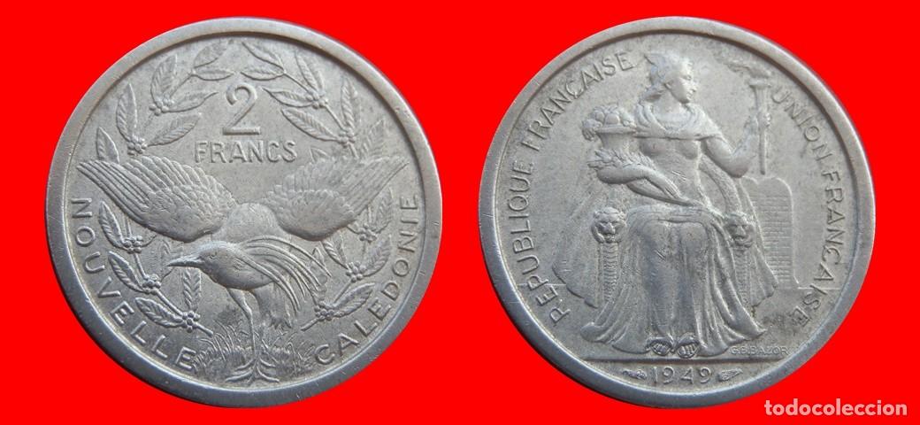 Monedas antiguas de Ocean&iacute;a: 2 FRANCOS 1949 NUEVA CALEDONIA-151564