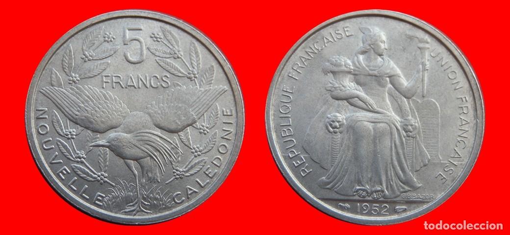 Monedas antiguas de Ocean&iacute;a: 5 FRANCOS 1952 NUEVA CALEDONIA-151565