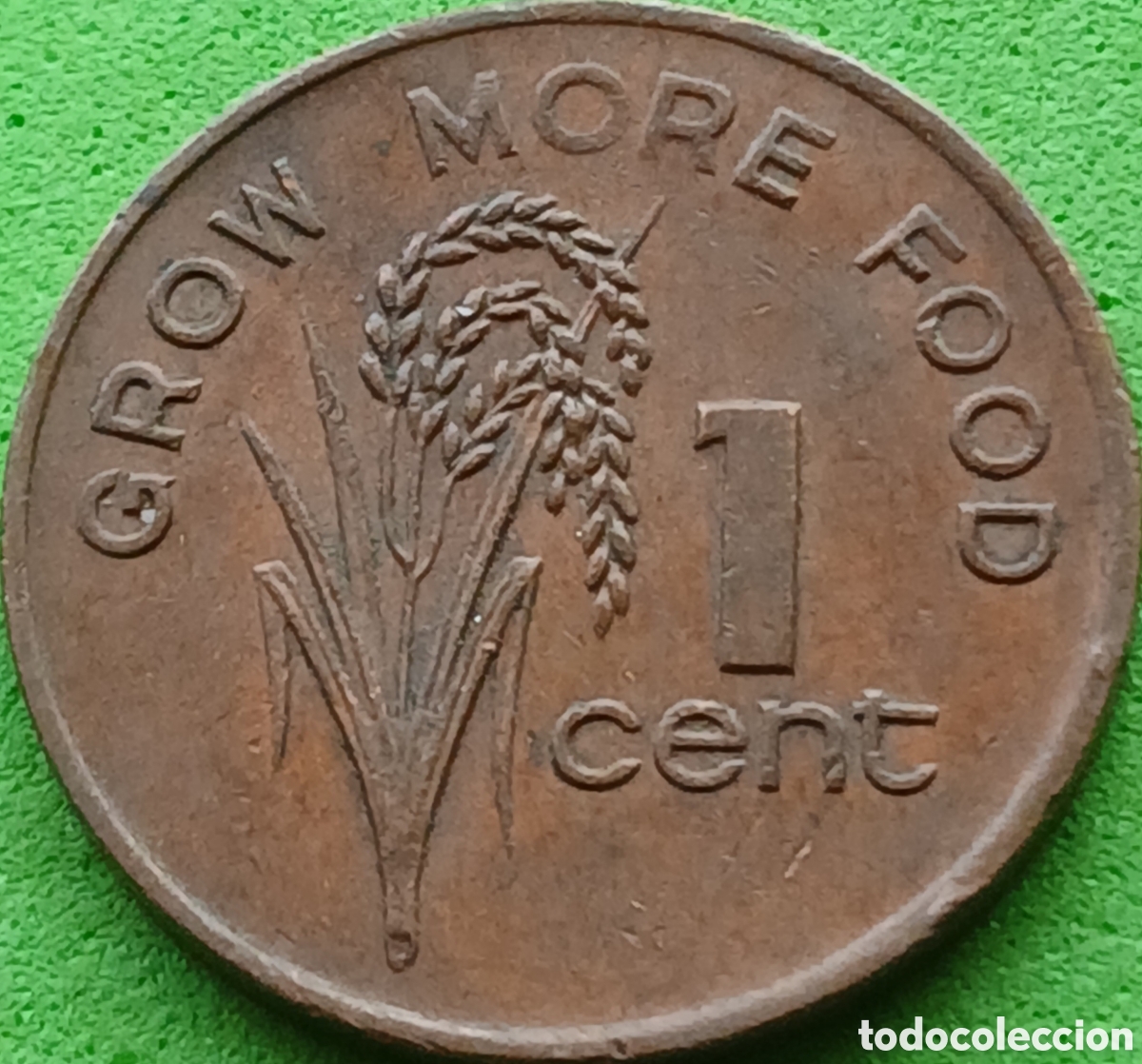 Monedas antiguas de Ocean&iacute;a: Fiji 1 cent 1977 km#39 FAO