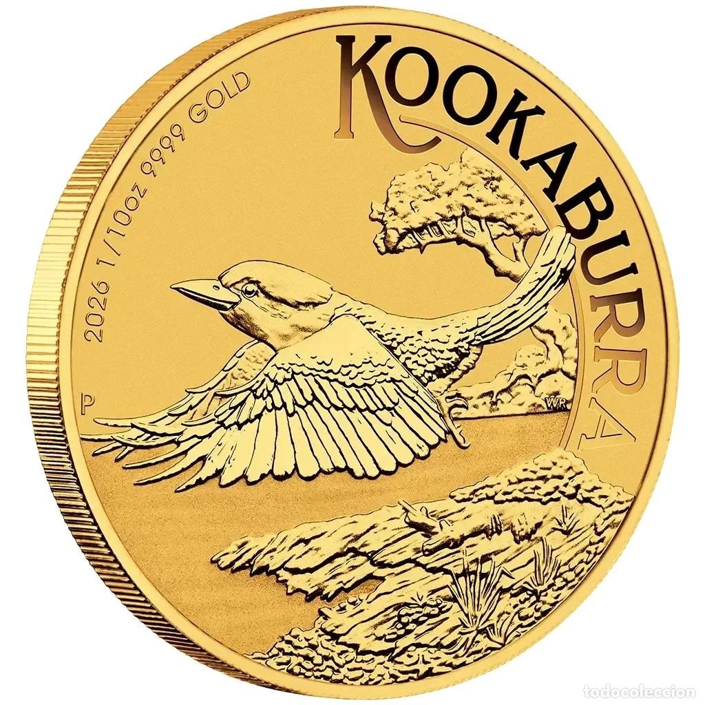 Monedas antiguas de Ocean&iacute;a: AUSTRALIA. 1/10 ONZA DE ORO PURO 2026 COCABURRA. SIN CIRCULAR. SC.