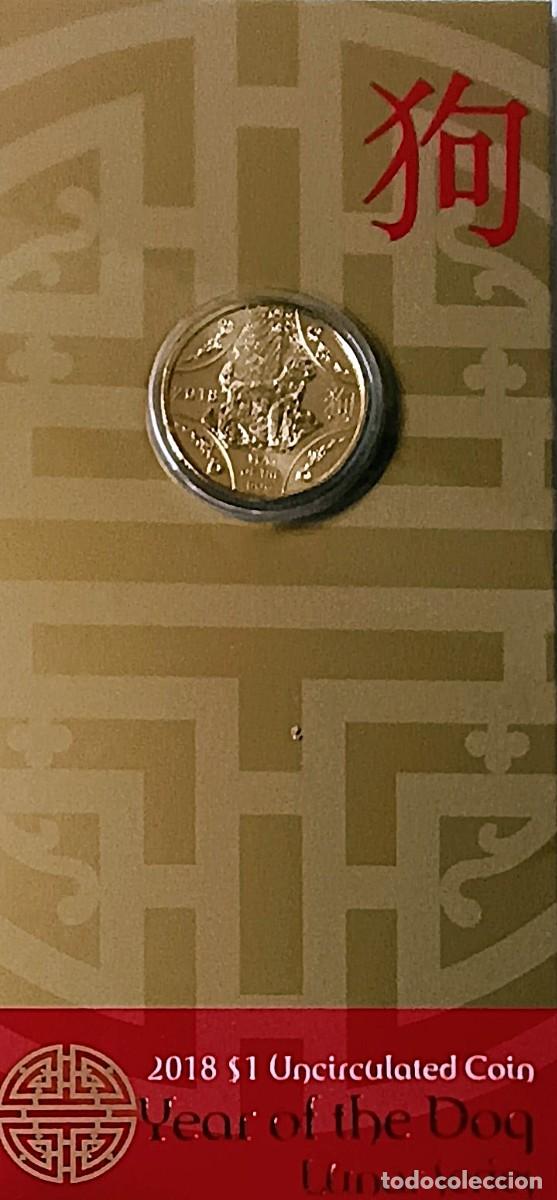 Monedas antiguas de Ocean&iacute;a: AUSTRALIA 12 MONEDAS DE 1 D&Oacute;LAR 2007-2018. ALUMINIO-BRONCE. CALENDARIO LUNAR CHINO.